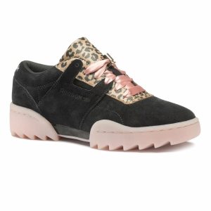 Reebok Workout Ripple OG 3AM Turnschuhe Damen - Schwarz/Rosa - DE 204-PSY